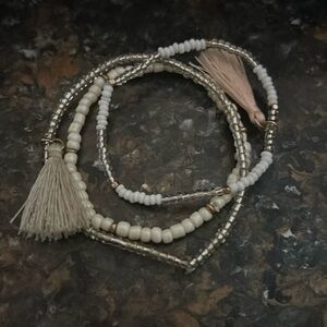 bohemian bracelet tassel set